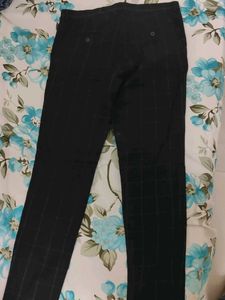 H&amp;M Black Checkered Pants