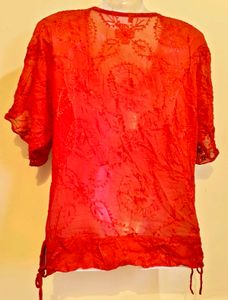 🎁Buy 2 Get 1 Free 🎁Size L/XL Red Embroidered To