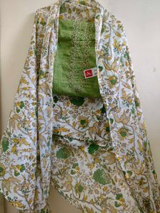 Designer Glace Cotton Suit