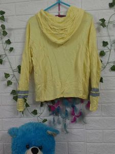 Yellow &#34;Never Give Up&#34; Hoodie