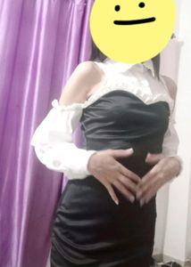 B & W KOREAN DRESS
