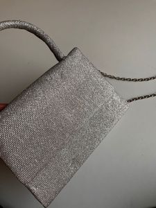Silver Sling Bag