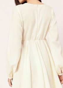 DressBerry Sweet Serenity Puff Sleeve Fit &amp; Flare
