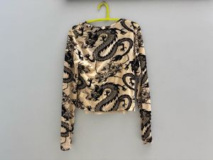Dragon Print Long Sleeve Top