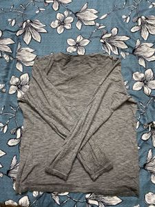 WROGN Men Grey Slim Fit Striped Cotton Pure Cotto