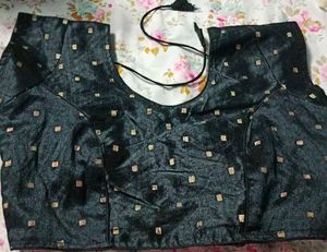 Elegant Black Readymade Blouse