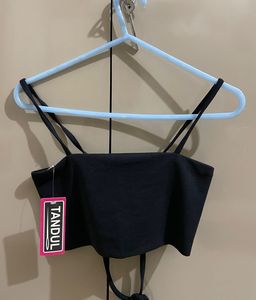 New 2 Piece Set (slit Skirt And Crop Top)