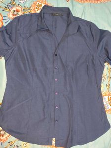 Discount On Westside Wardrobe Stylish Blue Shirt