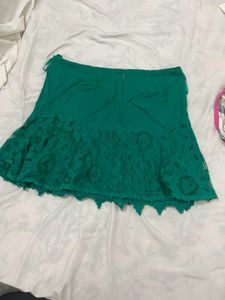 Green Mini Skirt