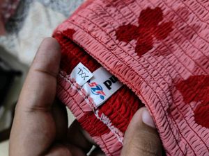 One Piece Red Printed Dress | Casual | XXL