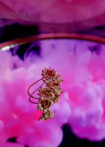 Elegant Floral  Amarican Daimond Nose Nath