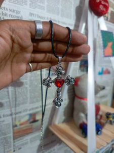 Rose Cross Necklace