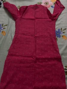 Pink Embroidered Kurti