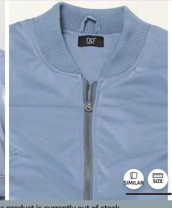 New shiny Blue Bomber Jacket