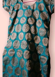 Jaquard Sea Green Kurta