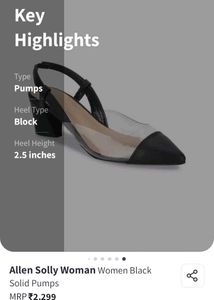 Allen Solly Women Black Solid Pumps