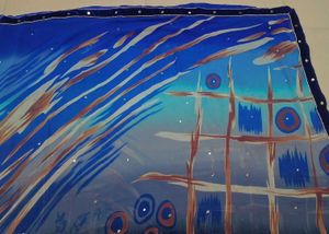 Blue Patterned Saree