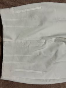 Zara Oyster White High Rise Pants