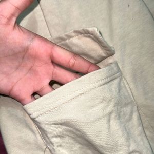 Beige Cargo Sweatpants