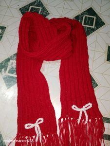 Red Knitted Scarf