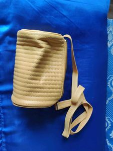 Stylish Mustard Circular Sides Sling Bag