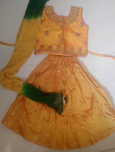 Girls' Festive Lehenga Choli Set