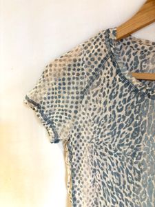 Leopard Print Beautiful Mesh Top