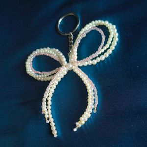 Pearl Bow Keychain