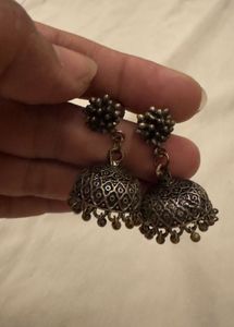 Oxidised Silver Plated Dual Tone Gold and Silve