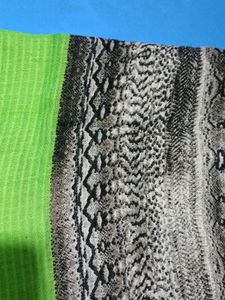 Green &amp; Snake Print Scarf