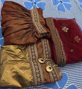 beautiful maroon garara perfect for wedding