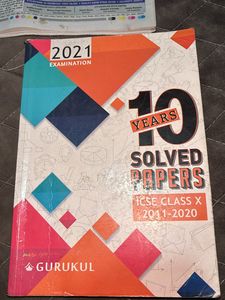 Gurukul 10 Years Solved Papers Class10