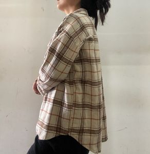 🌈Oversized Check Flannel Shirt 🩷