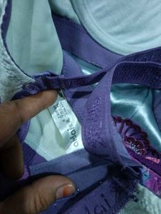 Lace Bra &amp; Panty Set - Purple