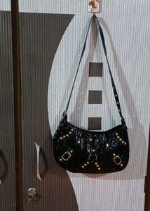 Vintage Black Shoulder Bag