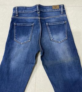 SPYKAR Dark Blue Denim Low-Rise Jeans