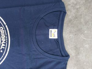 Brand New Navy Blue Printed T-shirt