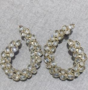 Statement Crystal Hoop Earrings