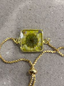 Handmade Sunflower Resin Adjustable Bracelet