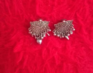 Silver Oxidised Earrings
