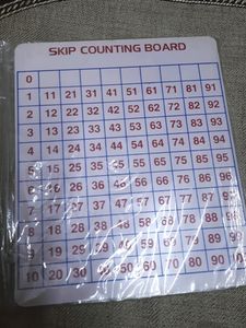 Skip Counting &amp; Clock Time Learning Board