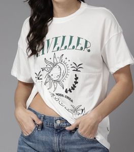 Printed Twist Detail Top