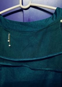 Bottle Green Colour Top