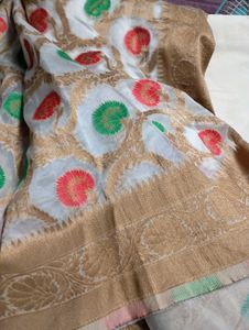 Elegant Banarasi Silk Cotton Saree.Adi Sale