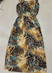Beautiful Animal Print Long Dress❣️