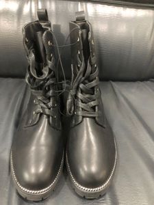 Black Lace-Up Boots