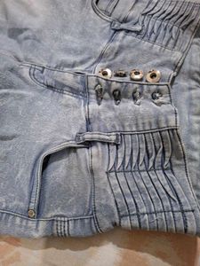 Light Blue High Waisted Fitted Jeans