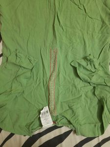 Lime Green Embroidered Top