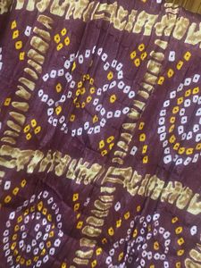 Maroon Bandhani Dupatta