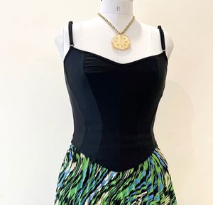 Sleek Black Corset Top